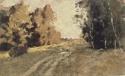 Levitan, Isaak Evening forest ways oil